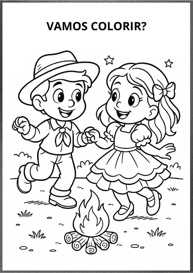 Desenhos festa junina para colorir e imprimir para imprimir e colorir - imagem 5